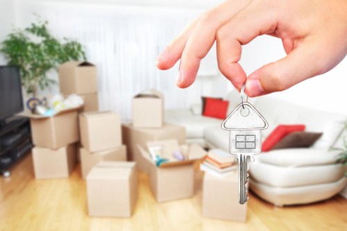 Removal van ready for a local move in Earlscourt