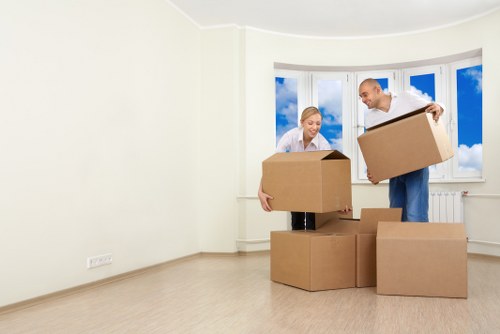 Removalists preparing a house move in Earlscourt
