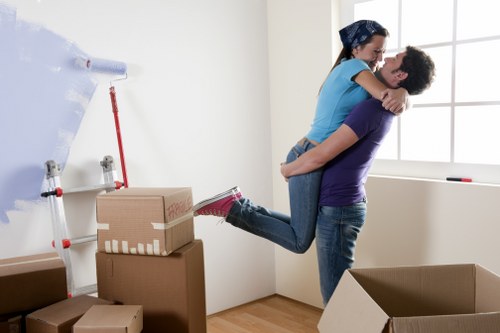 Careful loading of furniture for a flat move in Earlscourt