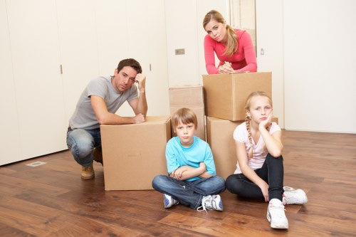 Packing and moving office furniture for an Earlscourt business relocation