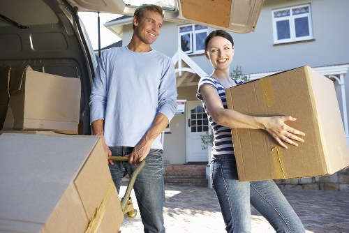 Packed household items ready for a careful Earlscourt moving service