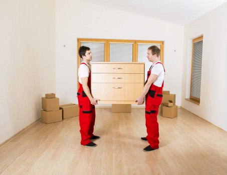 Van loading during a move in Earlscourt with careful handling